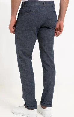 Pantalons<Armand Thiery Pantalon chino Denimlook - Bleu