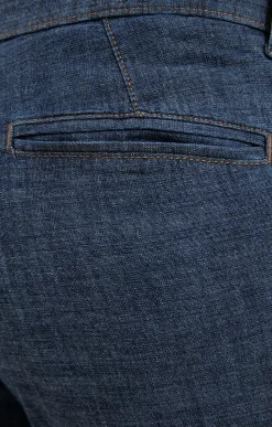 Pantalons<Armand Thiery Pantalon chino Denimlook - Bleu