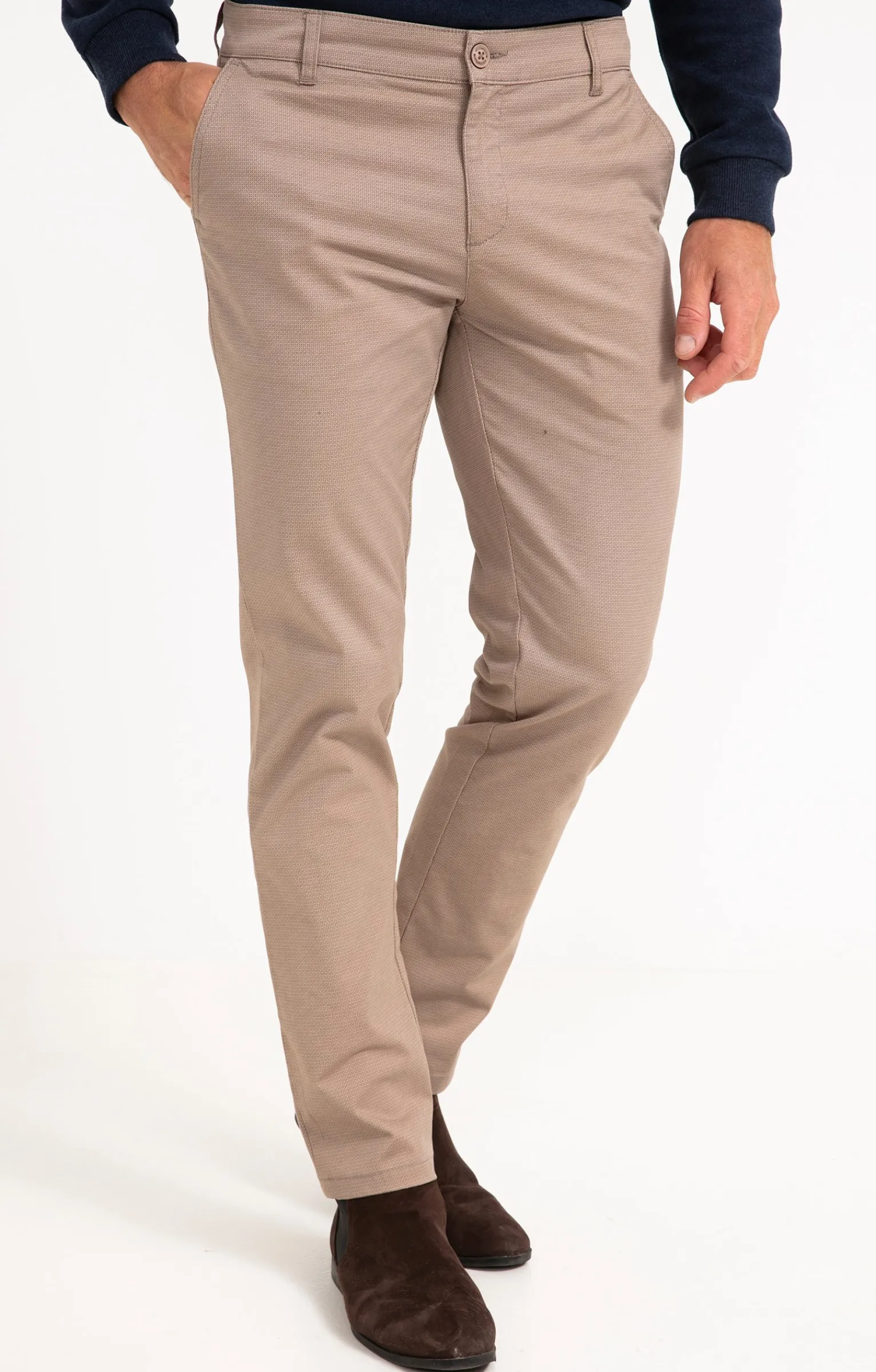 Pantalons<Armand Thiery Pantalon chino Printed - Beige