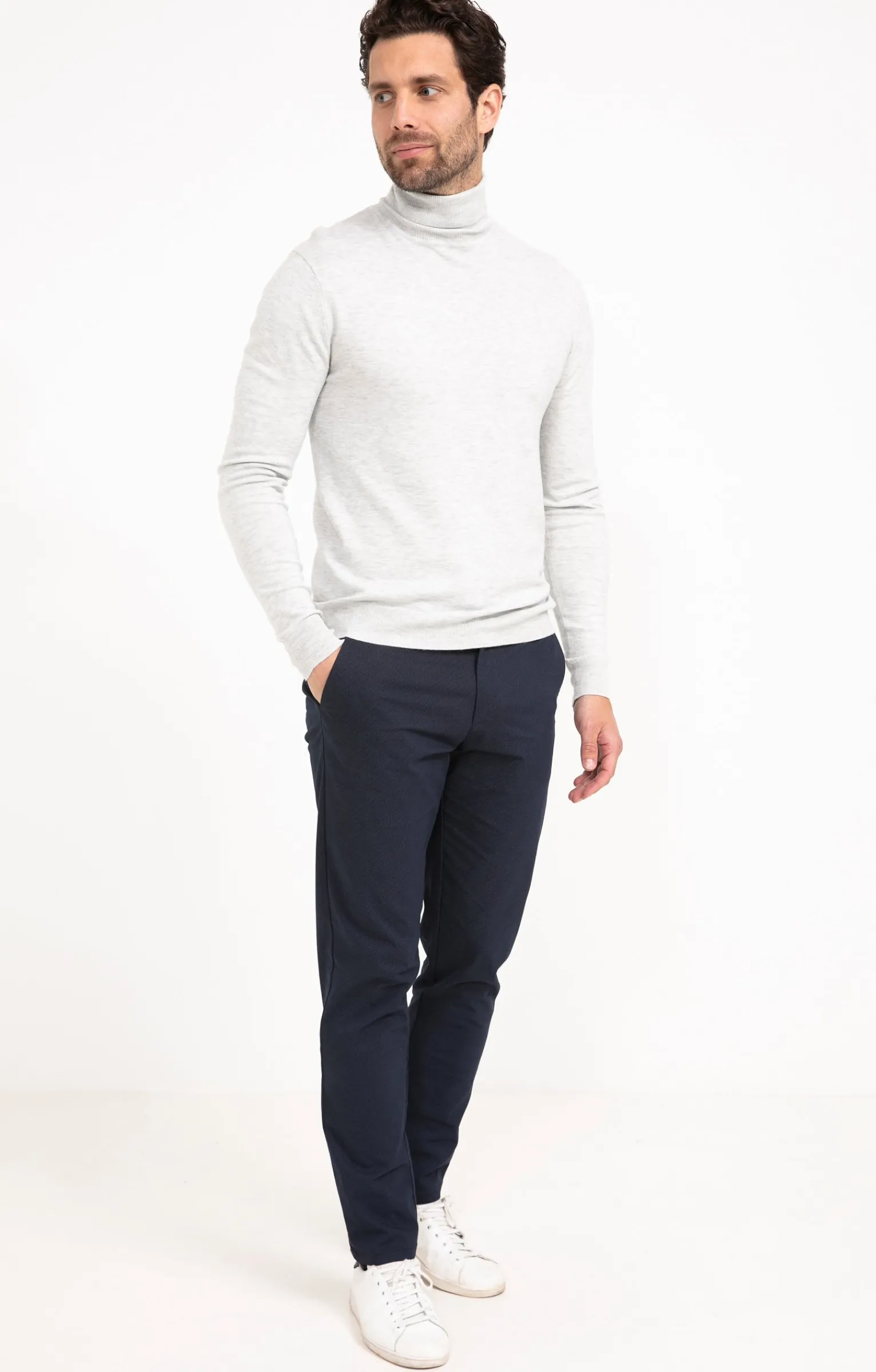 Pantalons<Armand Thiery Pantalon chino Printed - Marine