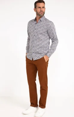 Pantalons<Armand Thiery Pantalon chino Winter - Moka