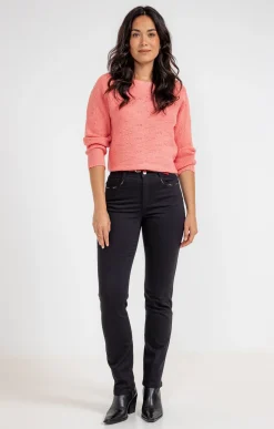 Pantalons<Armand Thiery Pantalon coton stretch détail clous - Kaki