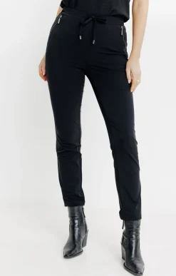 Pantalons<Armand Thiery PANTALON DETENTE DETAIL ZIP - Noir