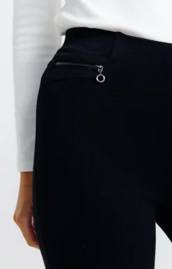 Pantalons<Armand Thiery Pantalon droit en maille - Noir