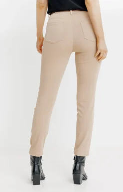 Pantalons<Armand Thiery Pantalon détail clous et ceinture - Camel