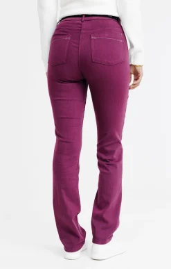 Pantalons<Armand Thiery Pantalon détail strass - Aubergine