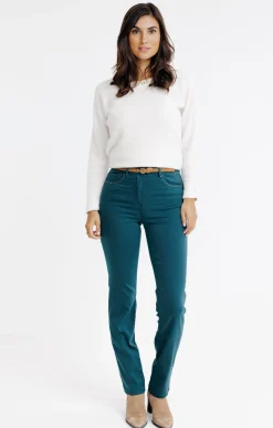 Pantalons<Armand Thiery Pantalon détail strass - Sapin