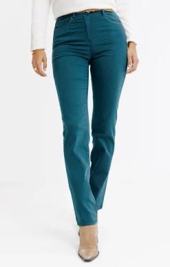 Pantalons<Armand Thiery Pantalon détail strass - Sapin