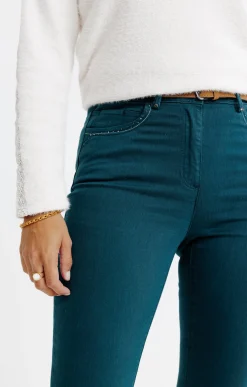 Pantalons<Armand Thiery Pantalon détail strass - Sapin