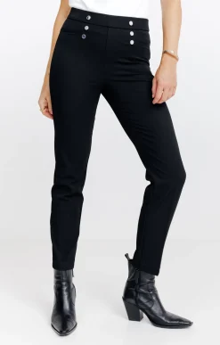 Pantalons<Armand Thiery PANTALON EN LORENZO CEINTURE TREGGING - Noir