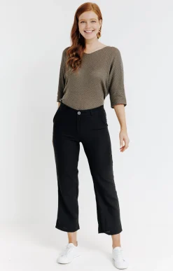 Pantalons<Armand Thiery Pantalon fluide - Noir