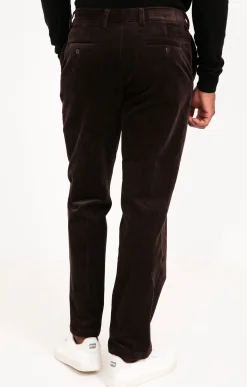 Pantalons<Armand Thiery Pantalon velours extensible - Marron