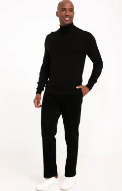 Pantalons<Armand Thiery Pantalon velours extensible - Noir