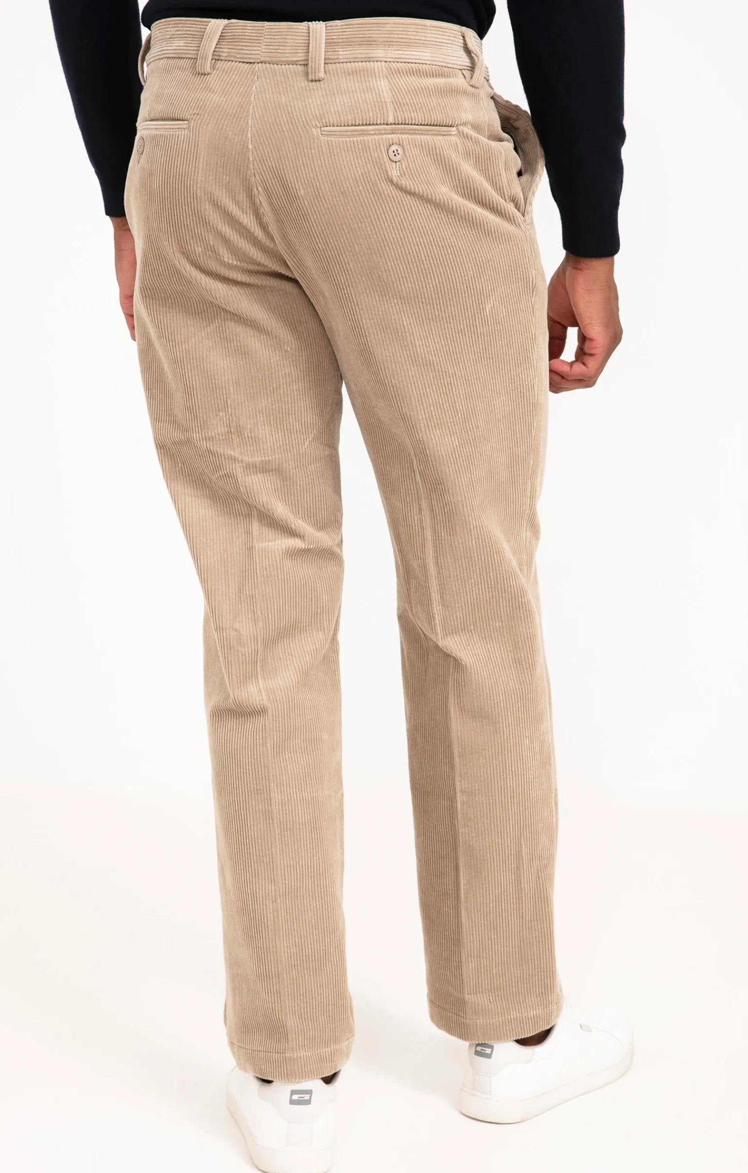 Pantalons<Armand Thiery Pantalon velours extensible - Beige