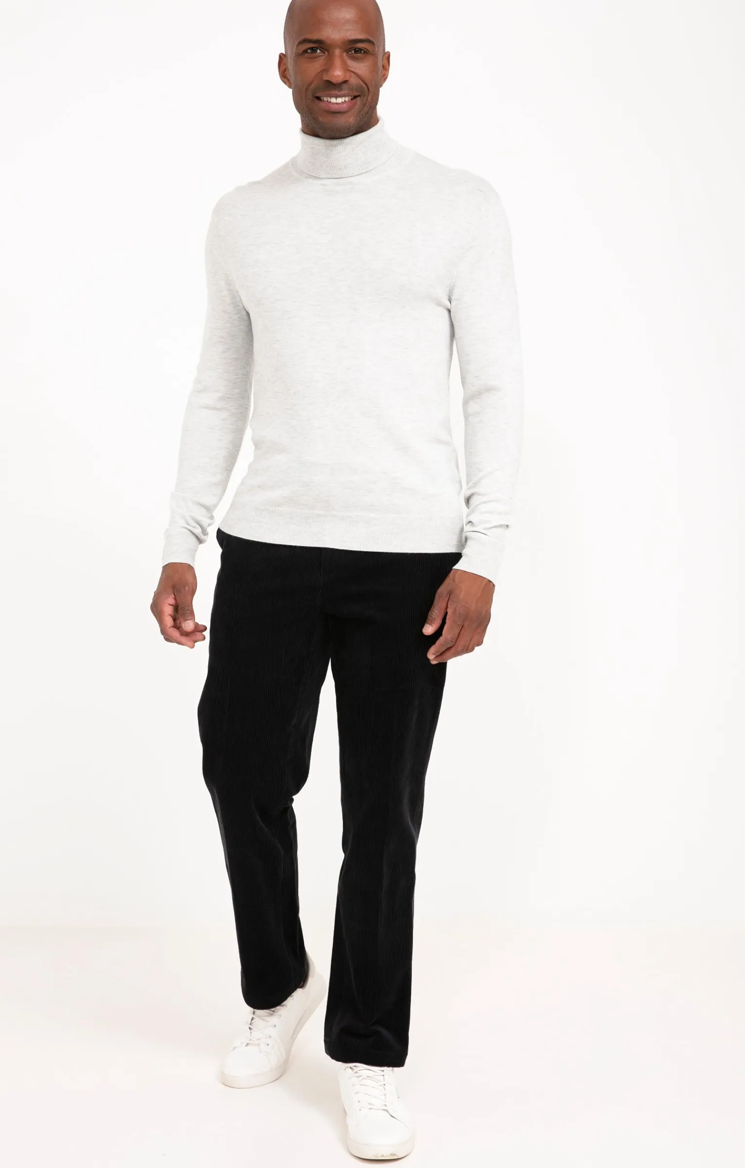 Pantalons<Armand Thiery Pantalon velours extensible - Marine