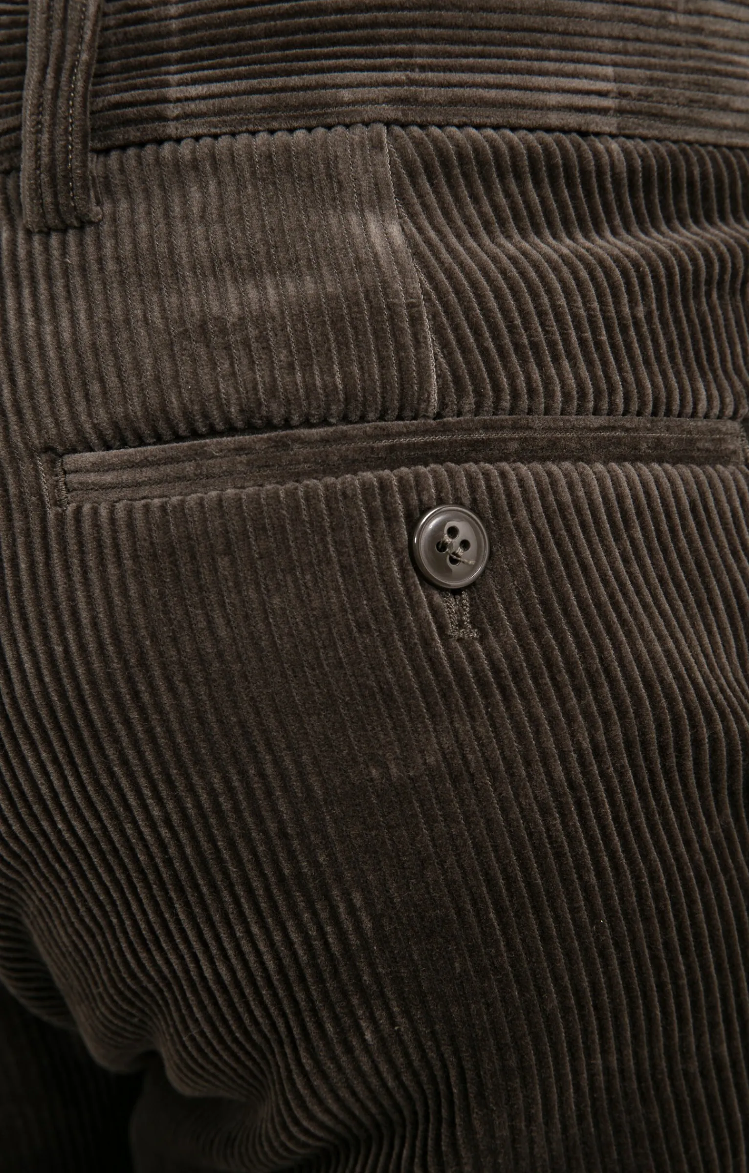 Pantalons<Armand Thiery Pantalon velours extensible - Kaki