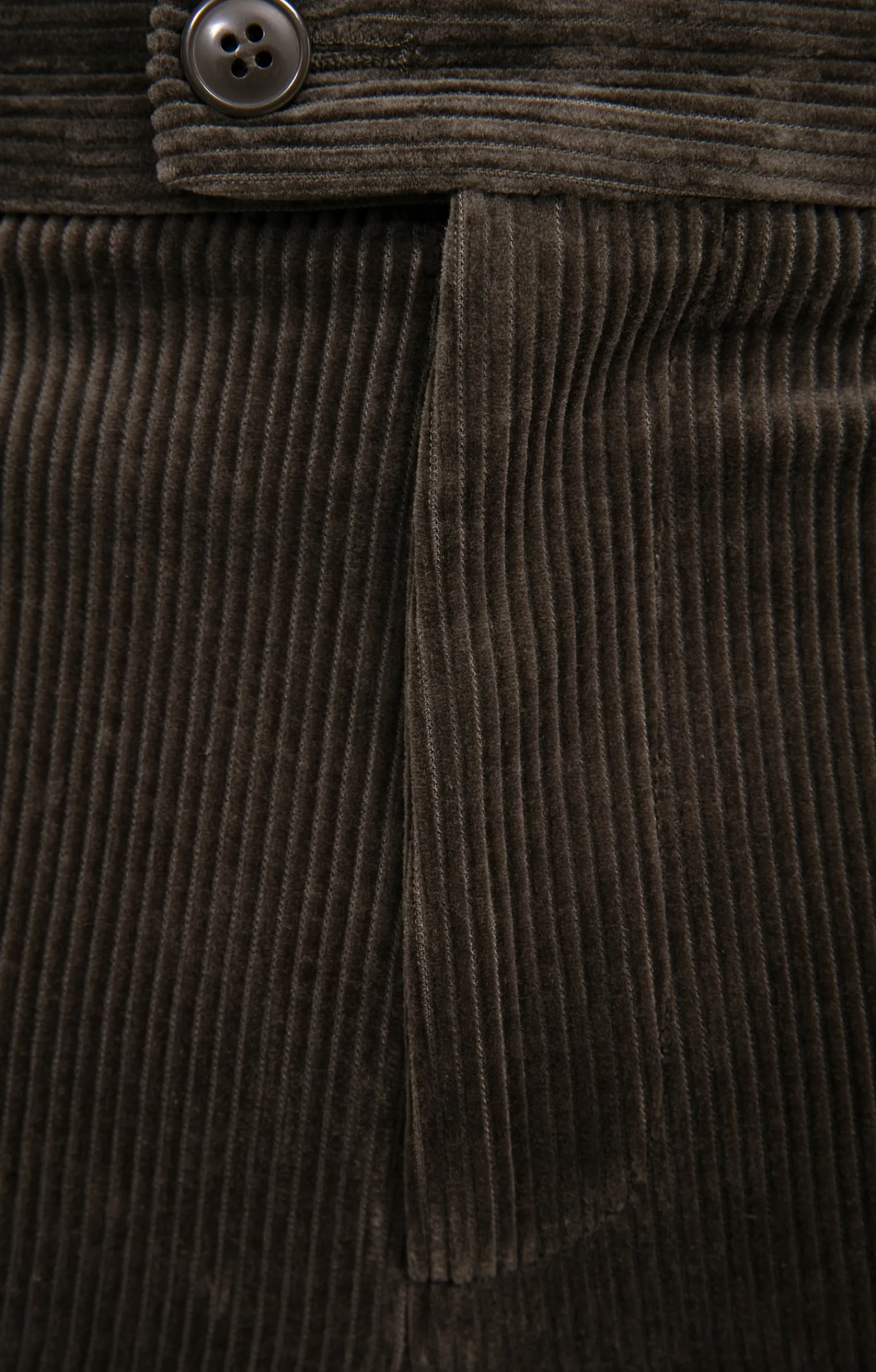 Pantalons<Armand Thiery Pantalon velours extensible - Kaki