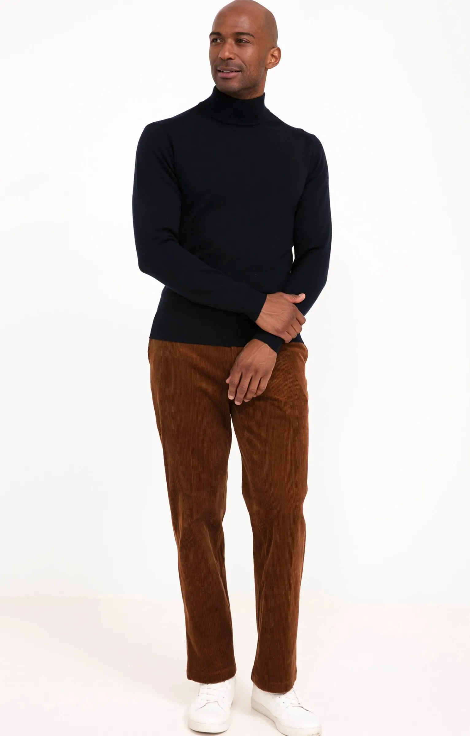 Pantalons<Armand Thiery Pantalon velours extensible - Moka