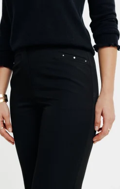 Pantalons<Armand Thiery Pantalon ville large détail clous - Noir