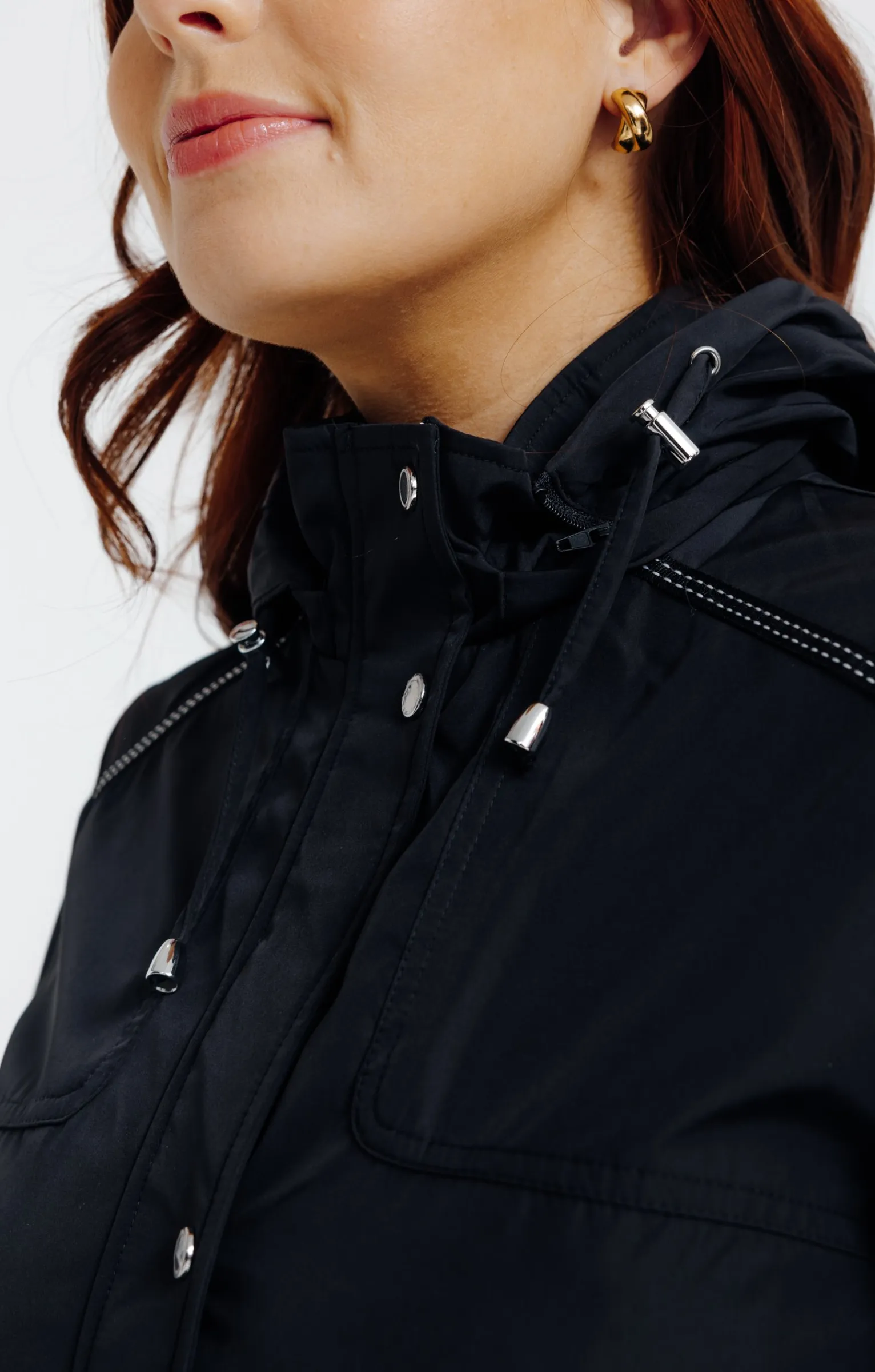 Impers & Parkas<Armand Thiery Parka col montant avec capuche amovible - Noir