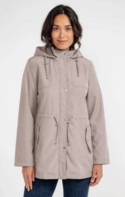 Impers & Parkas<Armand Thiery Parka col montant avec capuche amovible - Grège