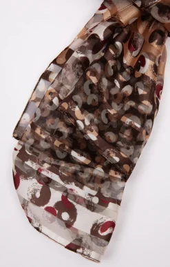 Accessoires<Armand Thiery Petit foulard avec bande satin - Camel