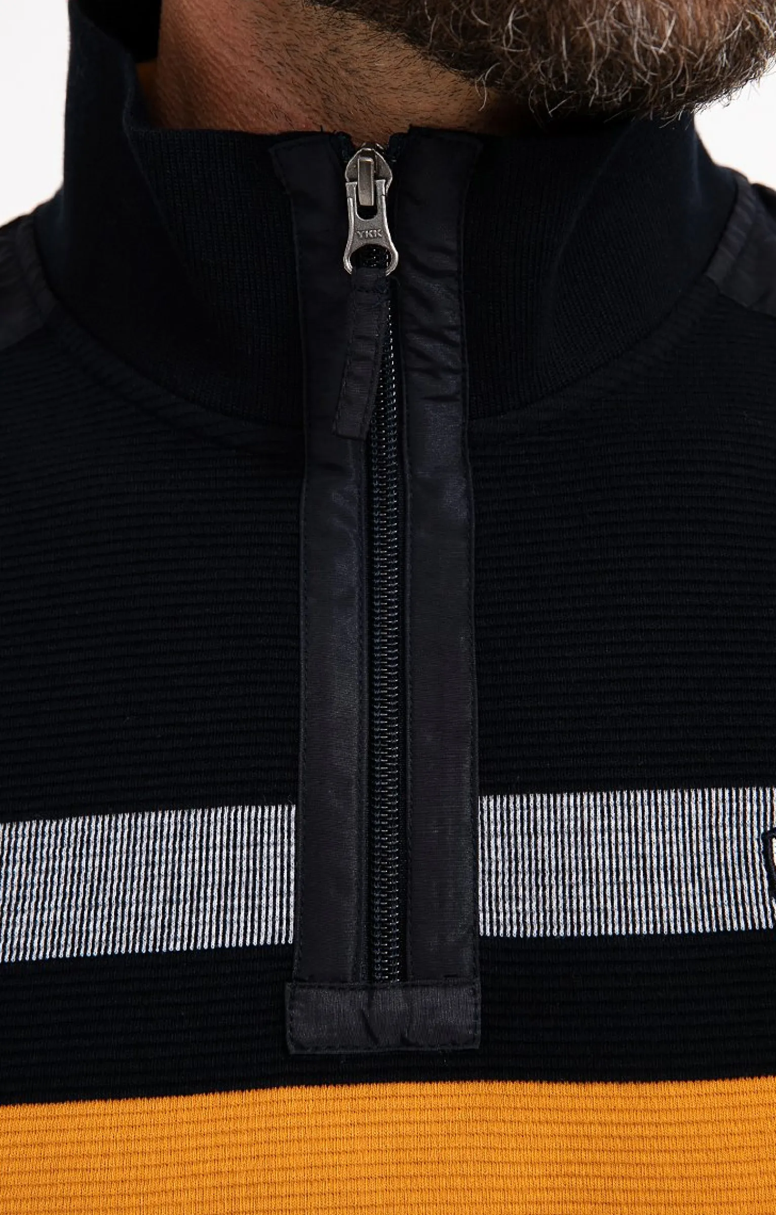 Polos & Tee-shirts<Armand Thiery Polo col montant manches longues Bandit - Jaune