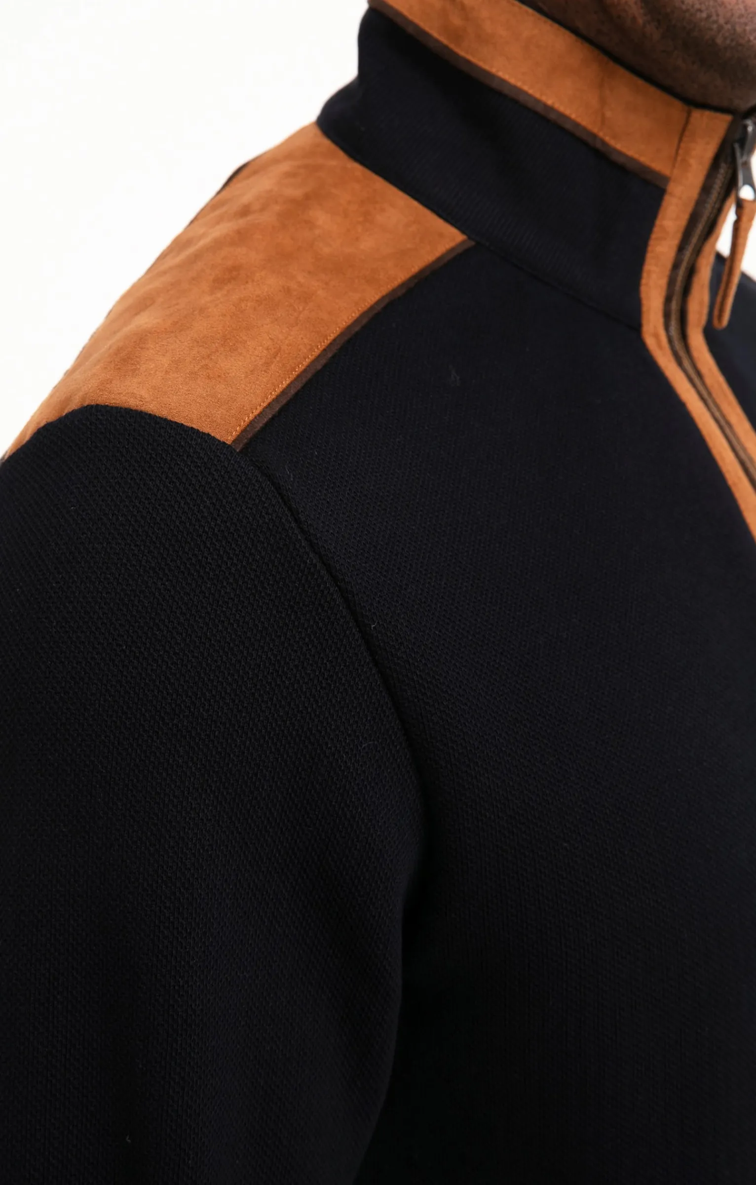 Polos & Tee-shirts<Armand Thiery Polo col montant manches longues - Marine
