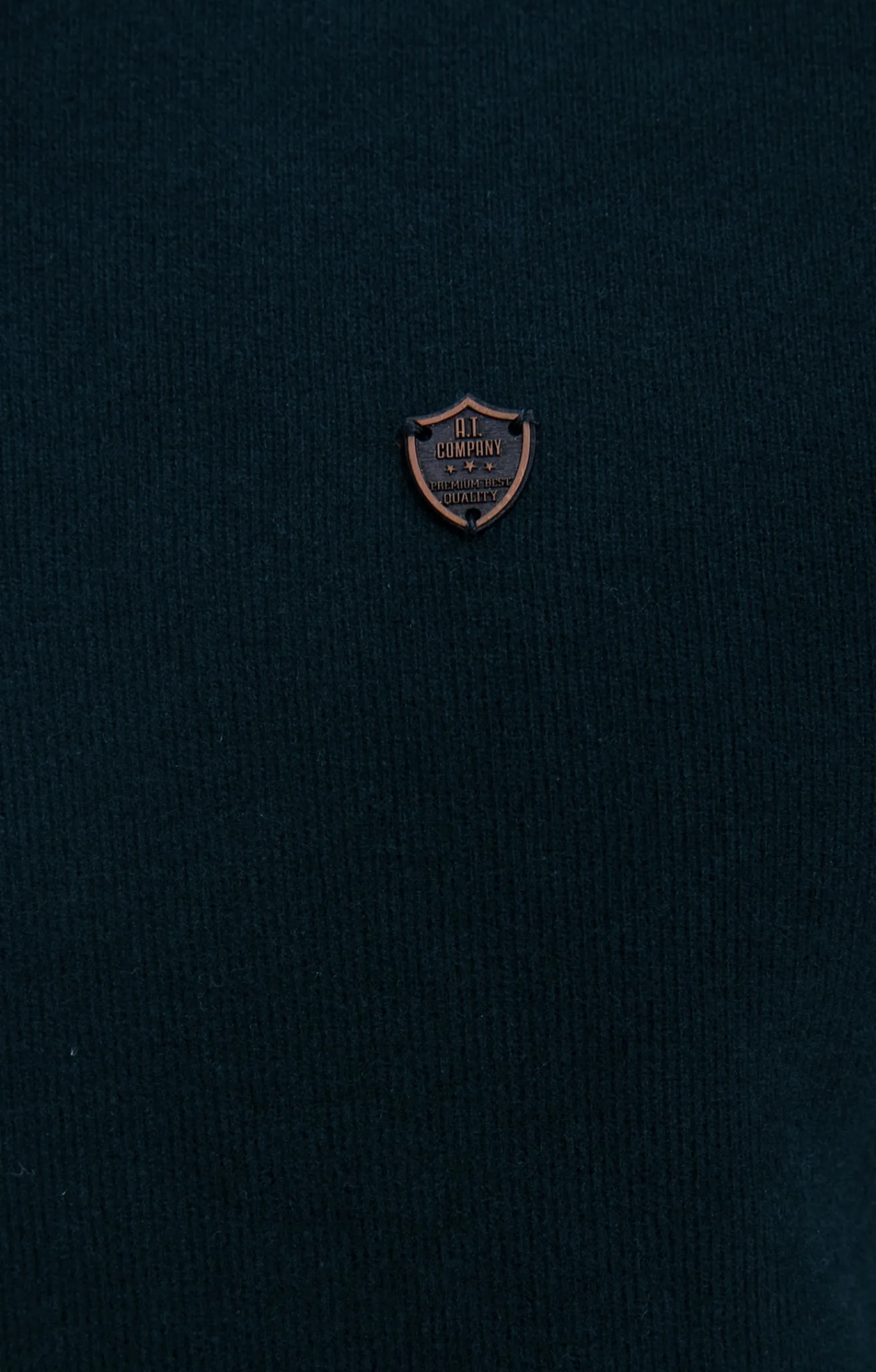 Polos & Tee-shirts<Armand Thiery Polo col montant manches longues Dolce - Pétrole
