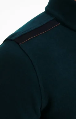 Polos & Tee-shirts<Armand Thiery Polo col montant manches longues Dolce - Pétrole