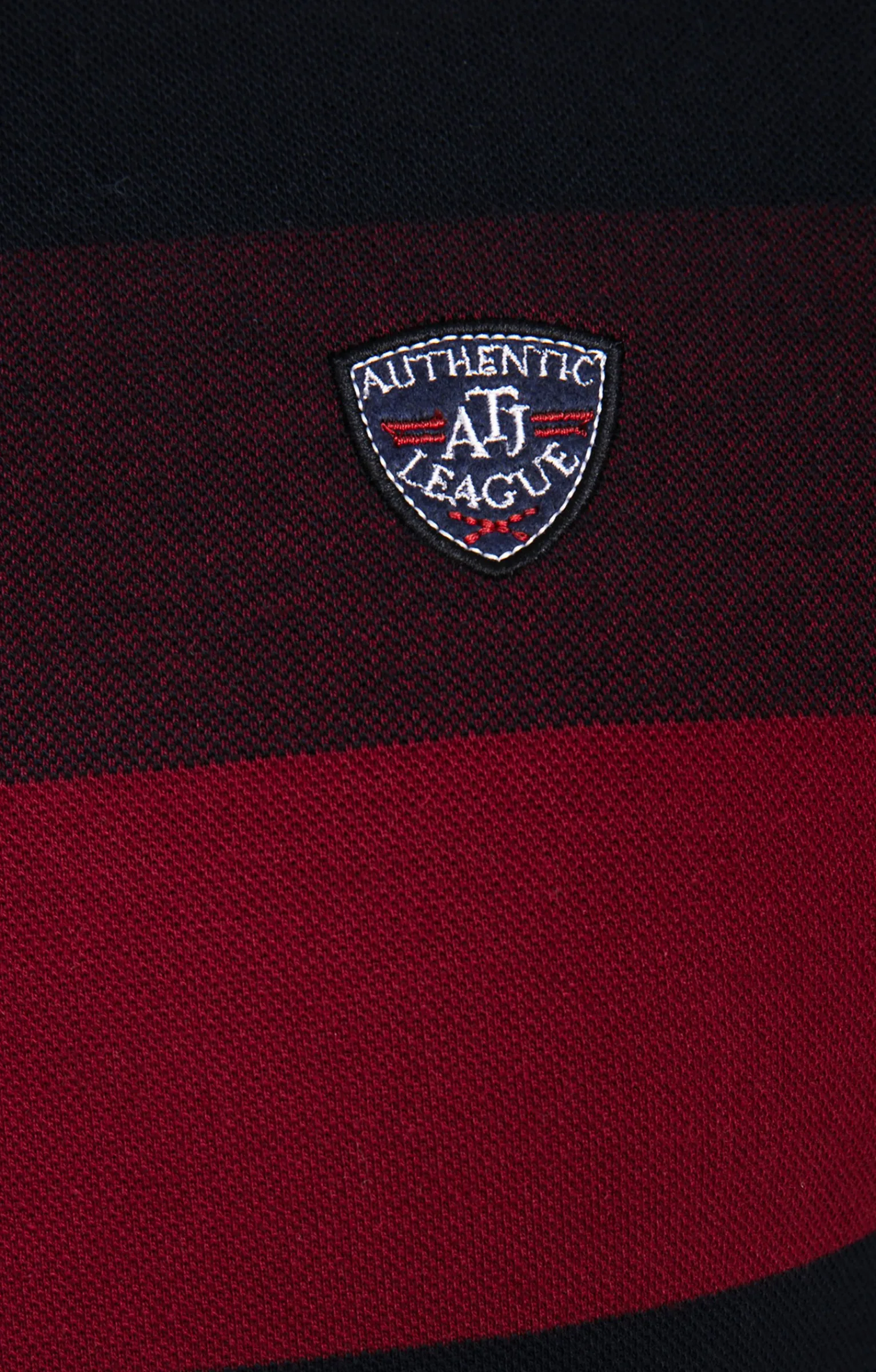 Polos & Tee-shirts<Armand Thiery Polo col montant manches longues Raysin - Bordeaux