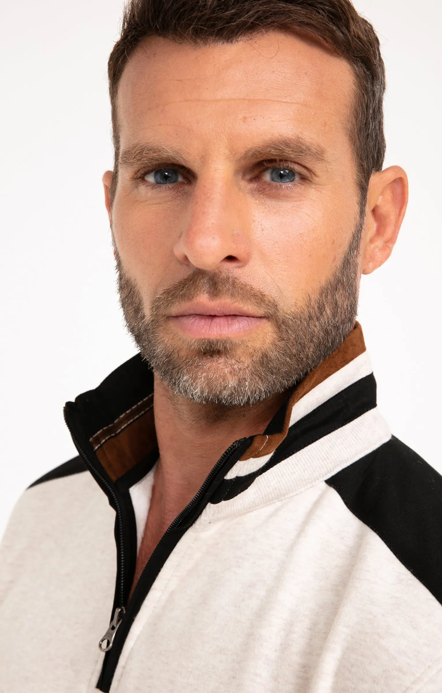 Polos & Tee-shirts<Armand Thiery Polo col montant manches longues Molty - Écru
