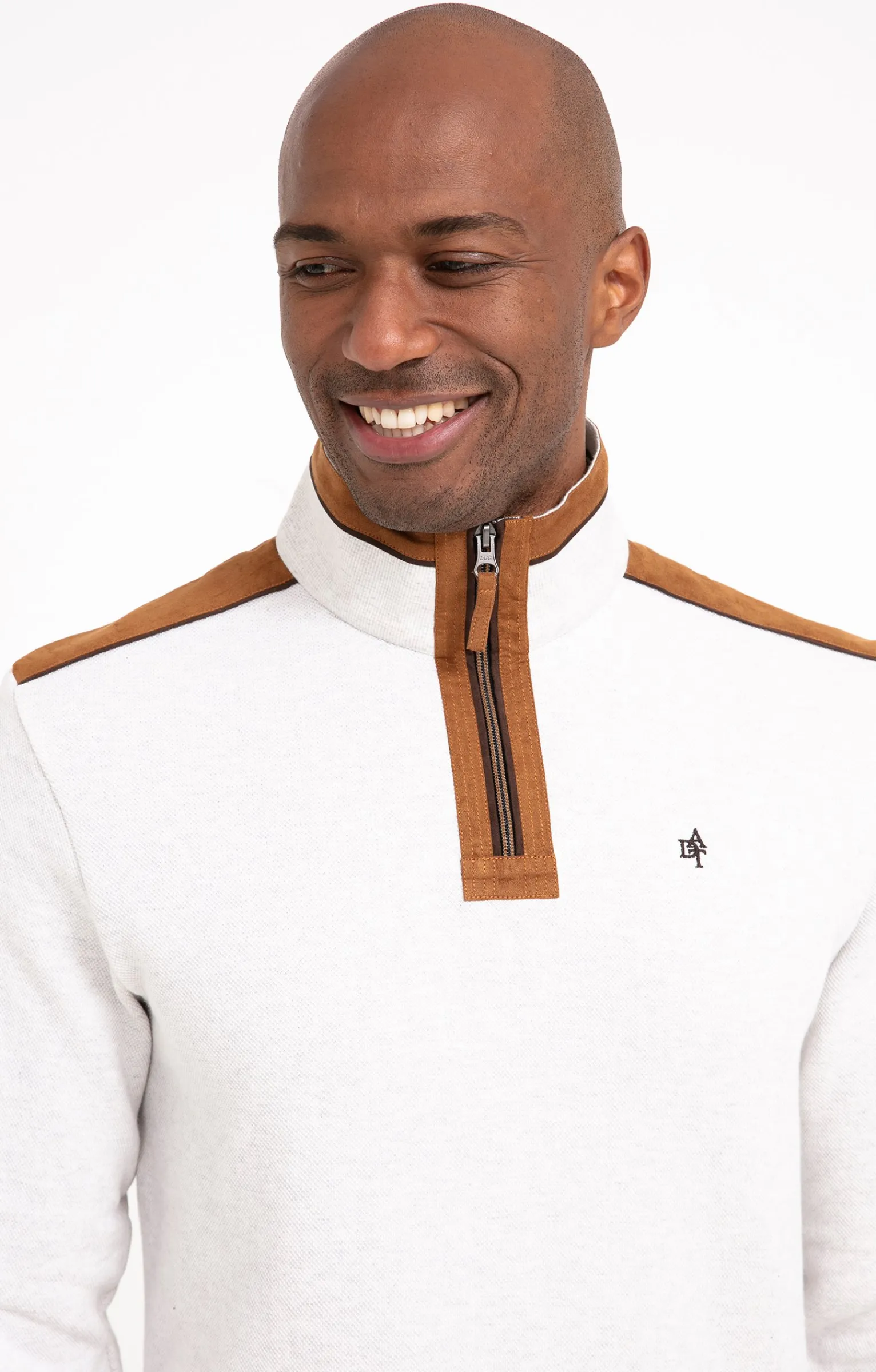 Polos & Tee-shirts<Armand Thiery Polo col montant manches longues - Écru