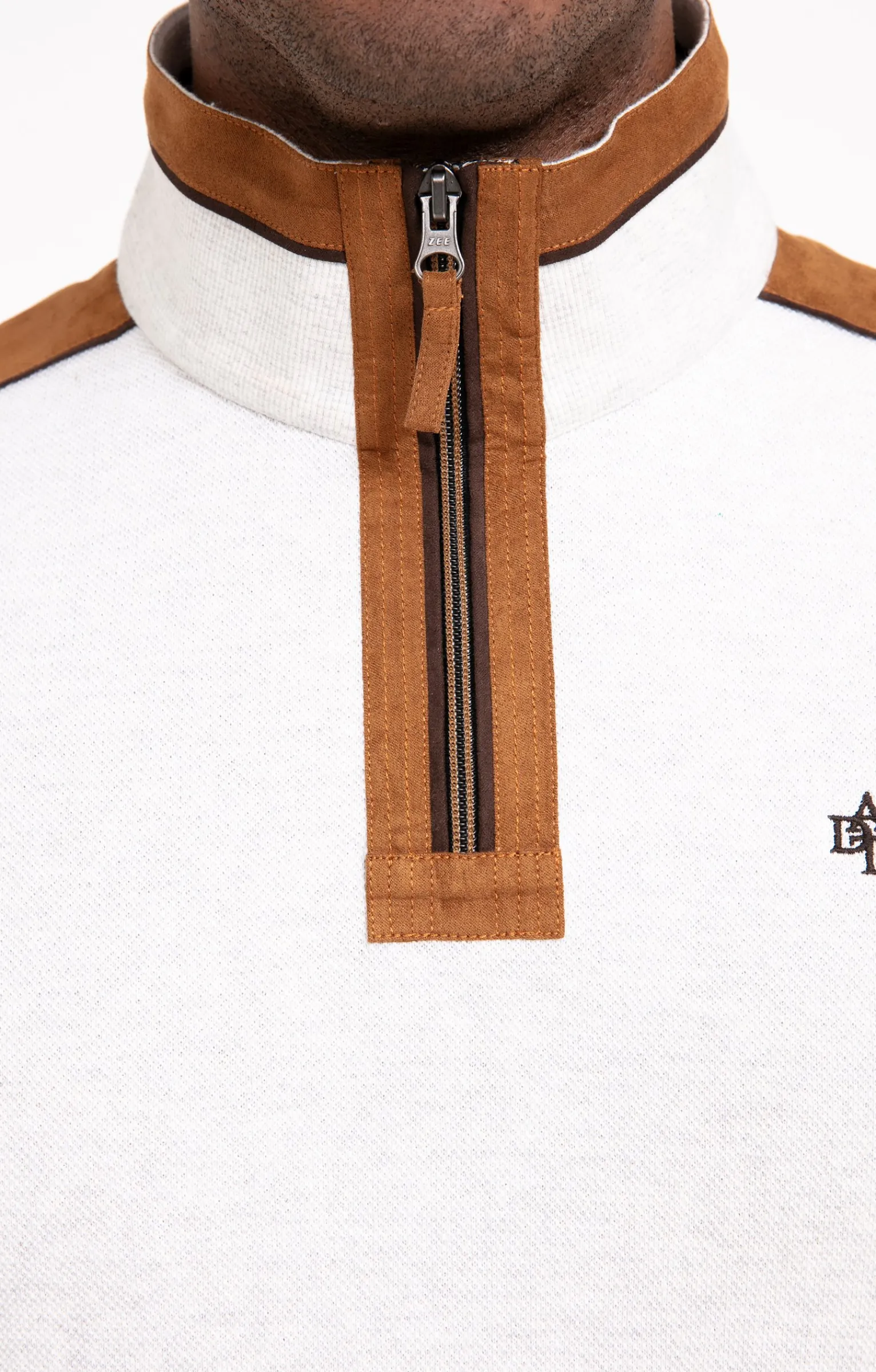 Polos & Tee-shirts<Armand Thiery Polo col montant manches longues - Écru