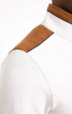 Polos & Tee-shirts<Armand Thiery Polo col montant manches longues - Écru