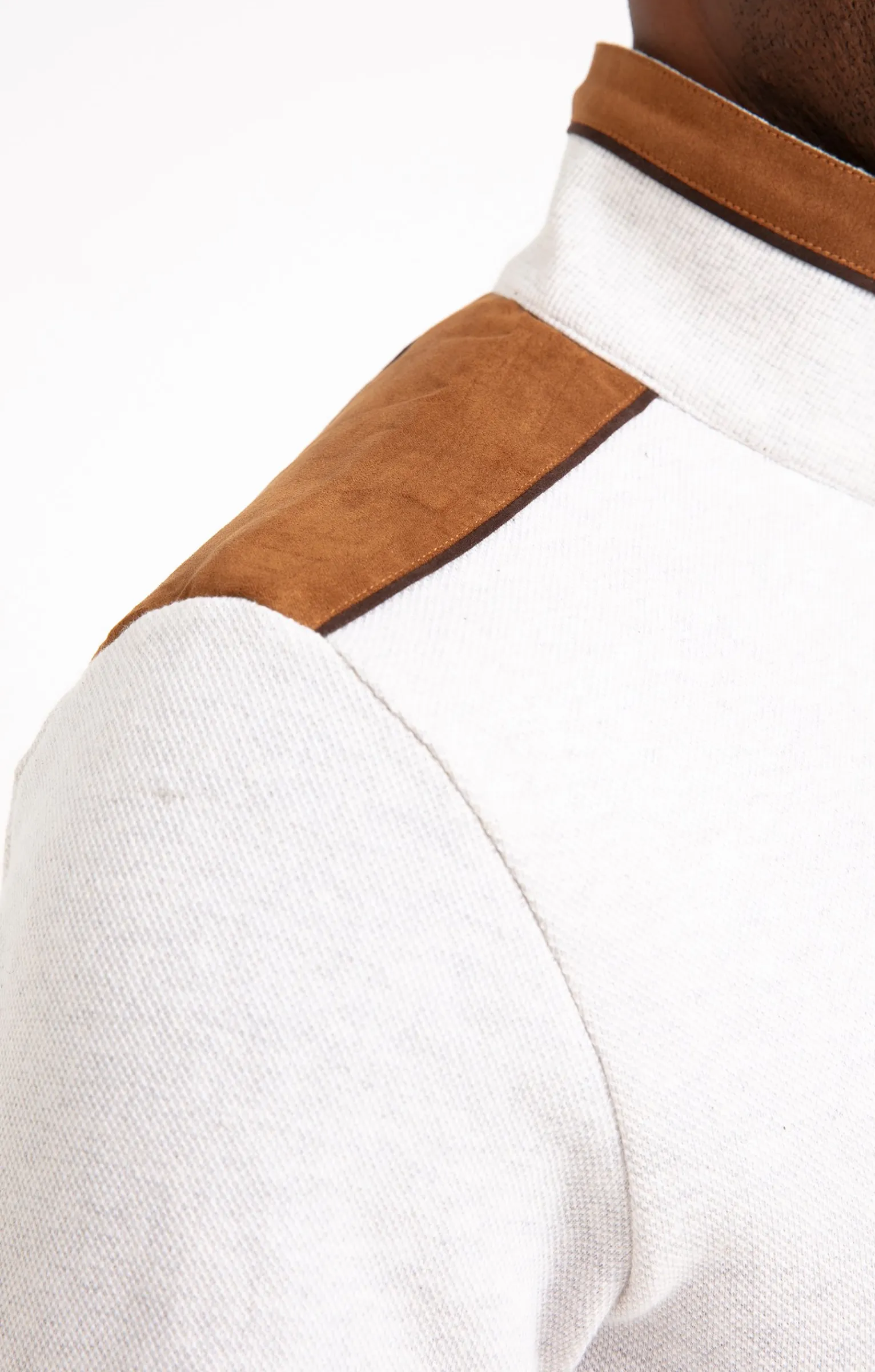 Polos & Tee-shirts<Armand Thiery Polo col montant manches longues - Écru