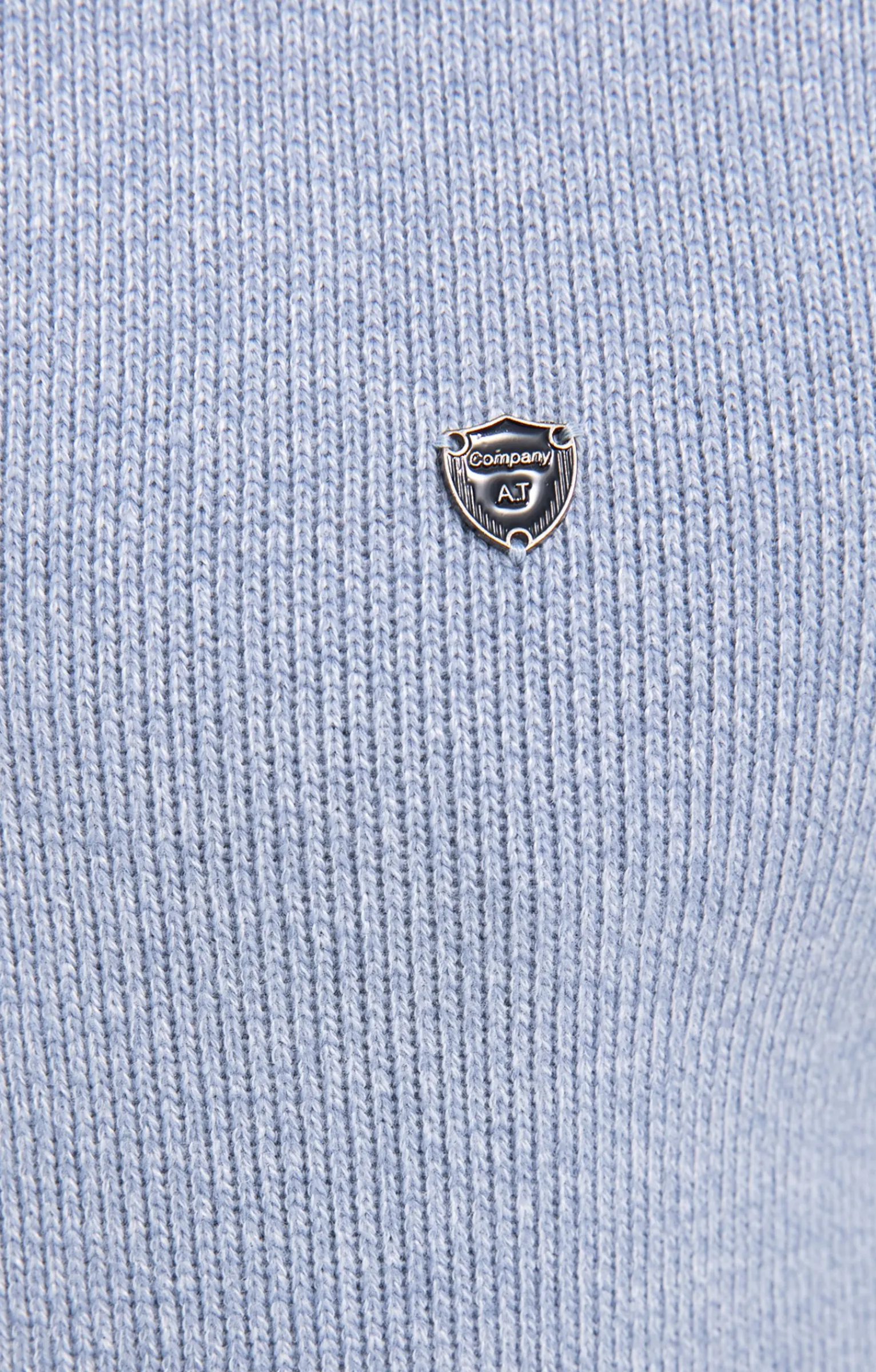 Polos & Tee-shirts<Armand Thiery Polo col montant manches longues Chaud - Bleuciel