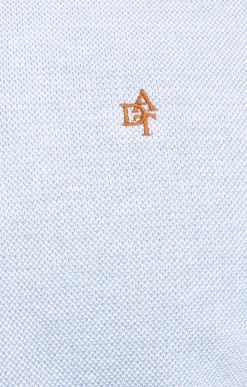 Polos & Tee-shirts<Armand Thiery Polo col montant manches longues - Bleuciel