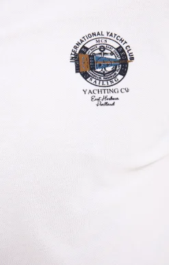 Polos & Tee-shirts<Armand Thiery Polo manches courtes Badgy - Blanc