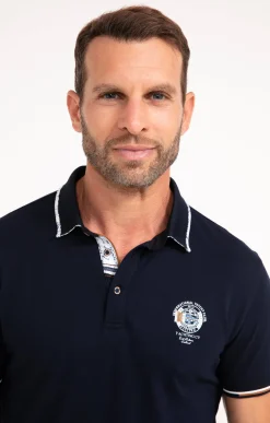 Polos & Tee-shirts<Armand Thiery Polo manches courtes Badgy - Marine