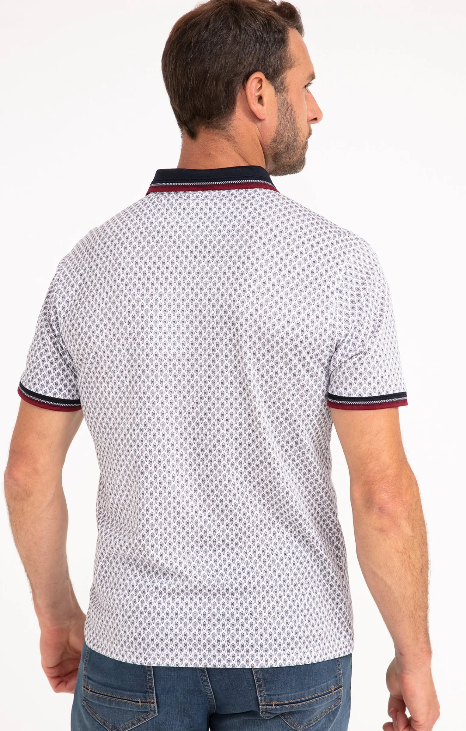 Polos & Tee-shirts<Armand Thiery Polo manches courtes Barca - Blanc