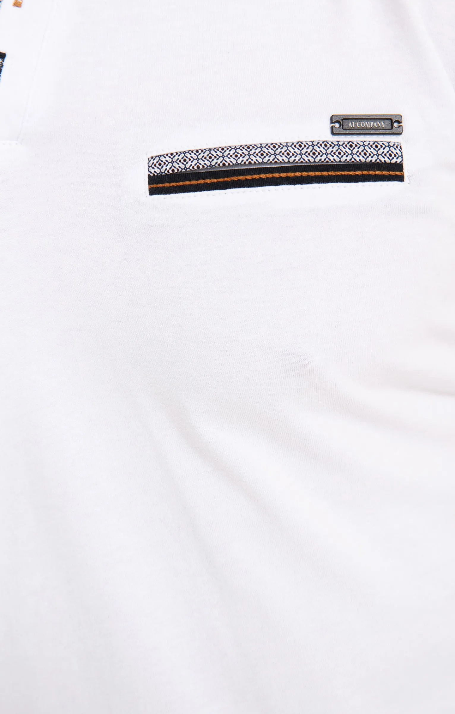 Polos & Tee-shirts<Armand Thiery Polo manches courtes Contrast - Blanc
