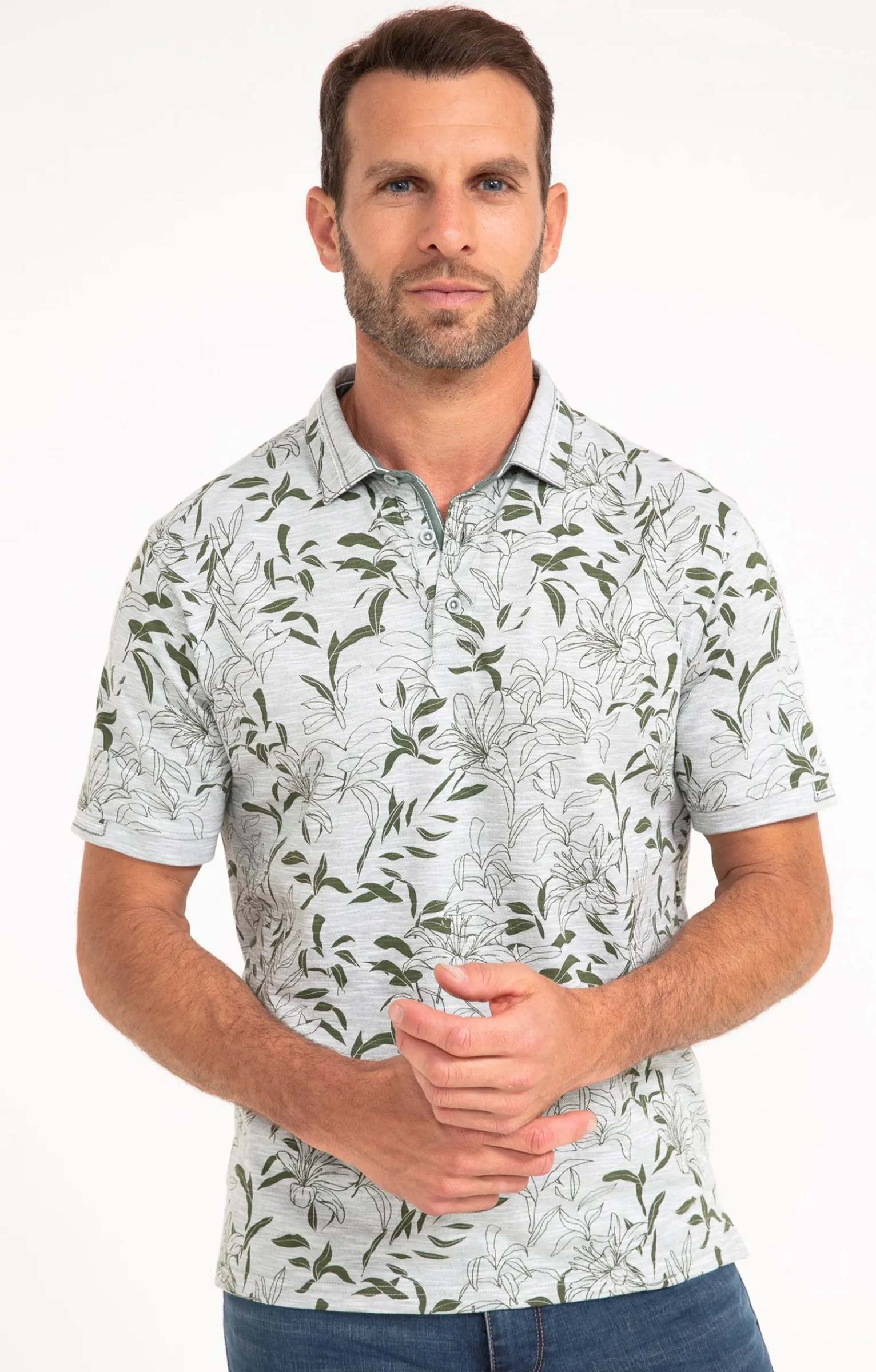 Polos & Tee-shirts<Armand Thiery Polo manches courtes Flory - Vertnil