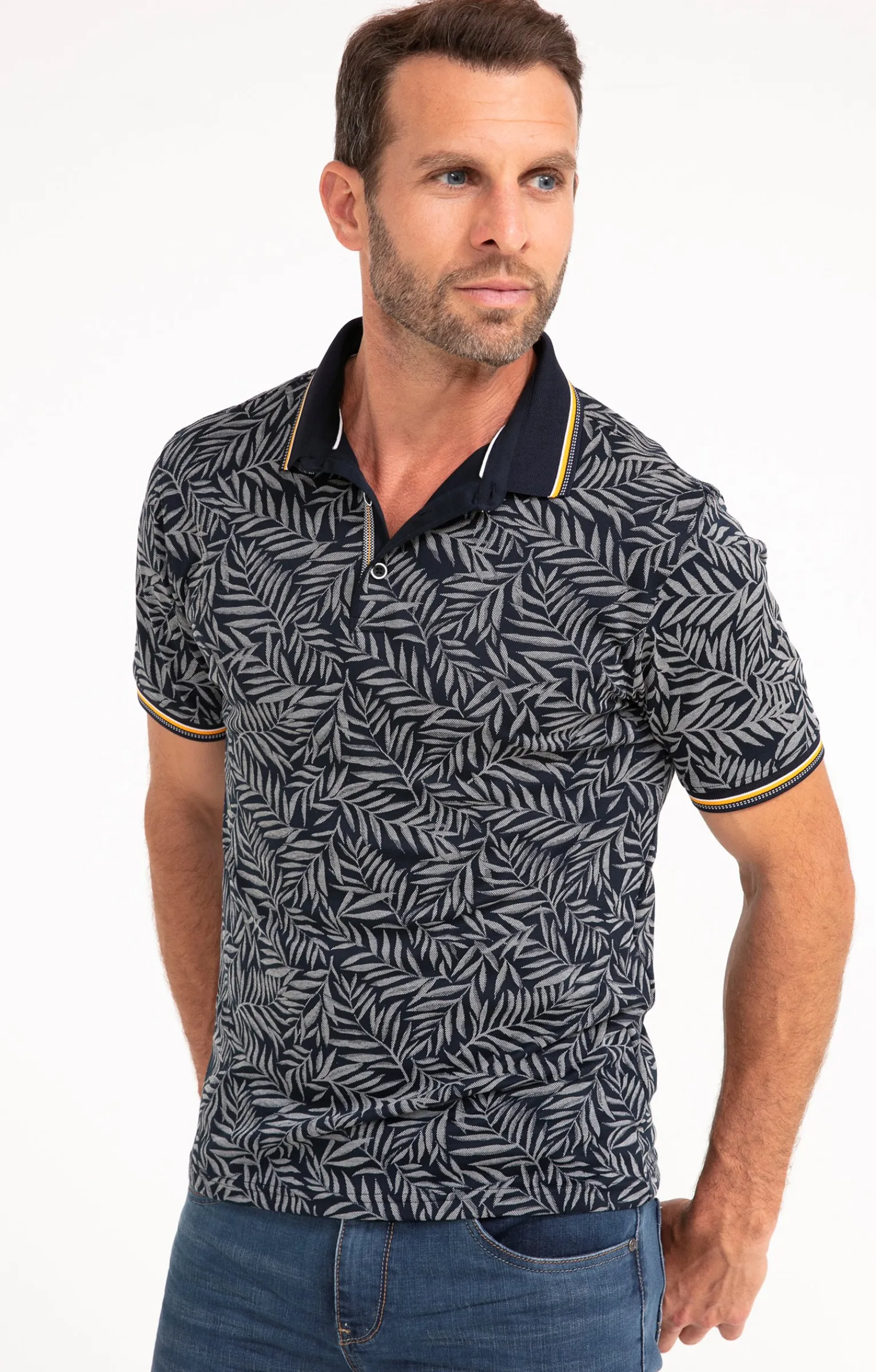 Polos & Tee-shirts<Armand Thiery Polo manches courtes Greg Léger - Marine
