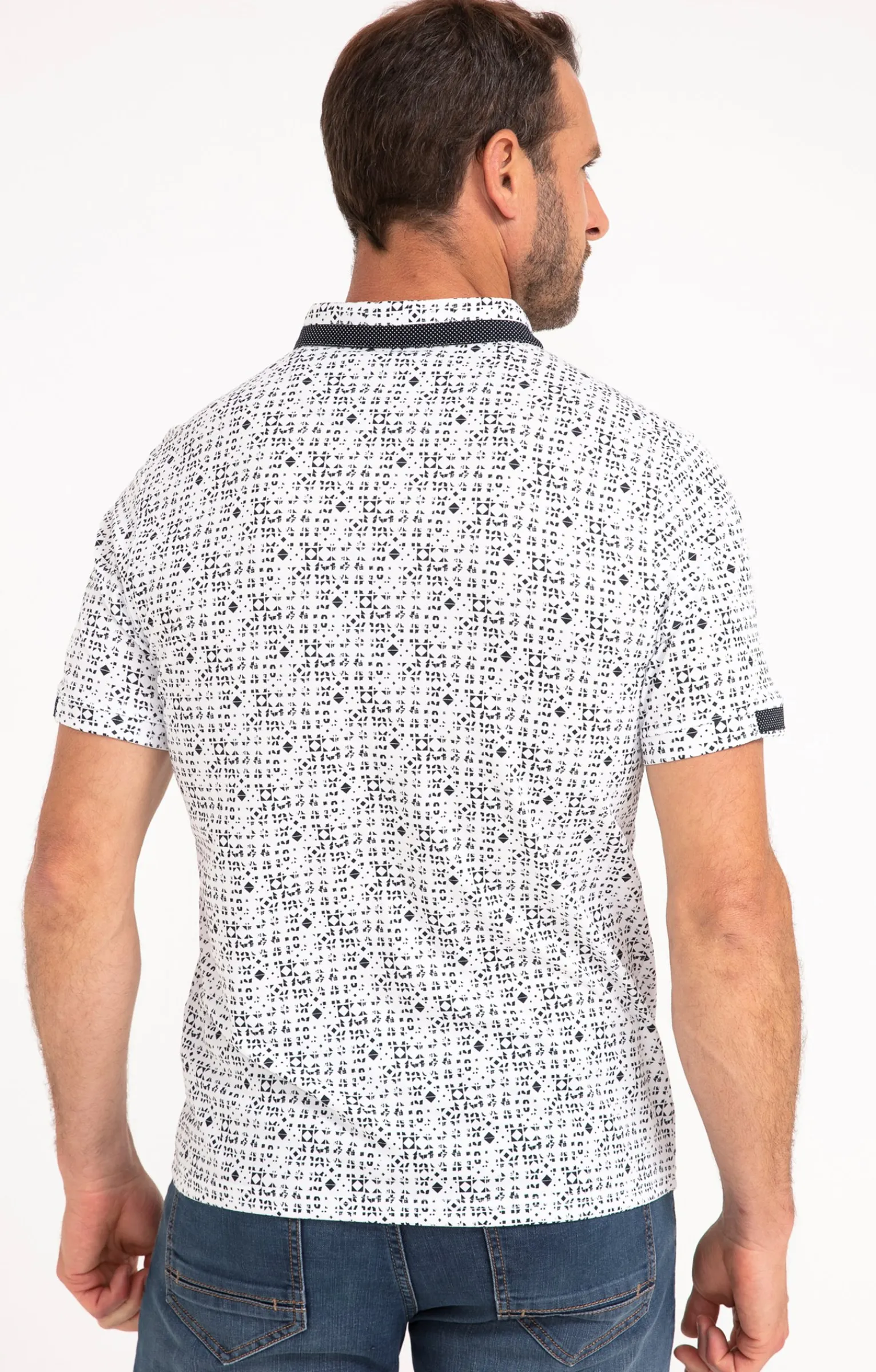 Polos & Tee-shirts<Armand Thiery Polo manches courtes Ori - Blanc