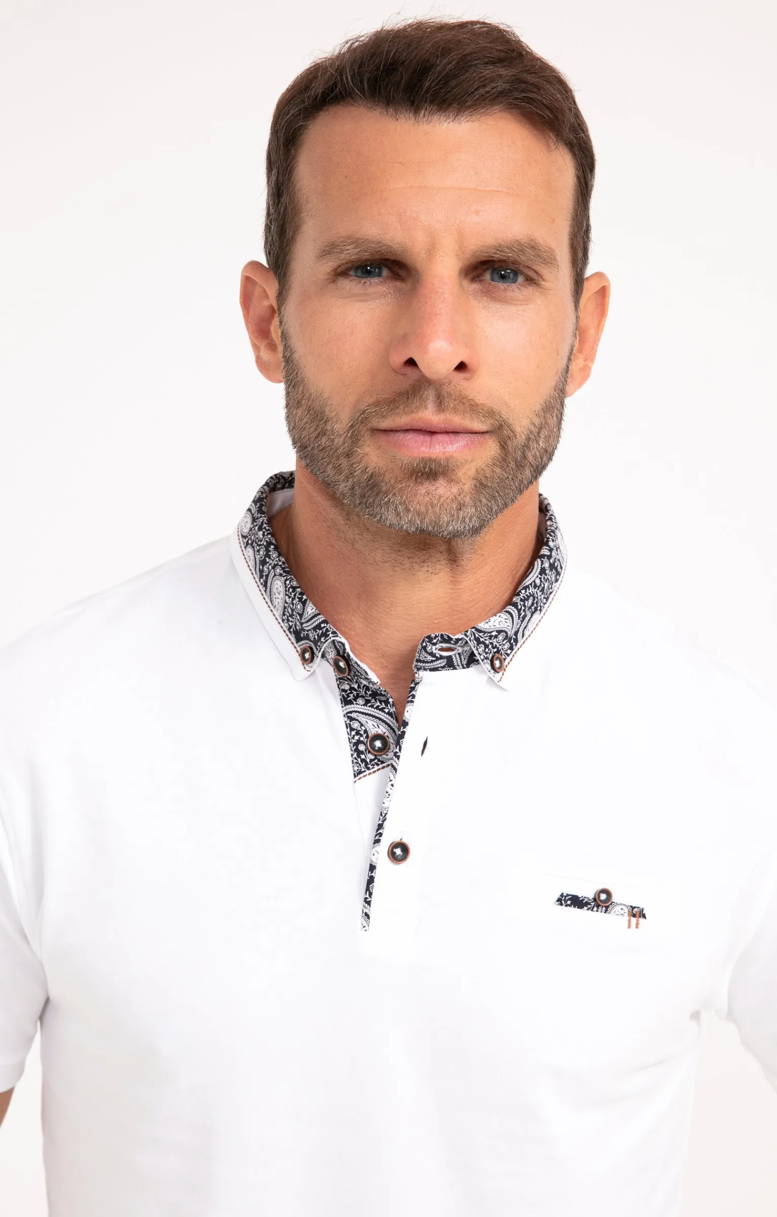 Polos & Tee-shirts<Armand Thiery Polo manches courtes Romantique - Blanc