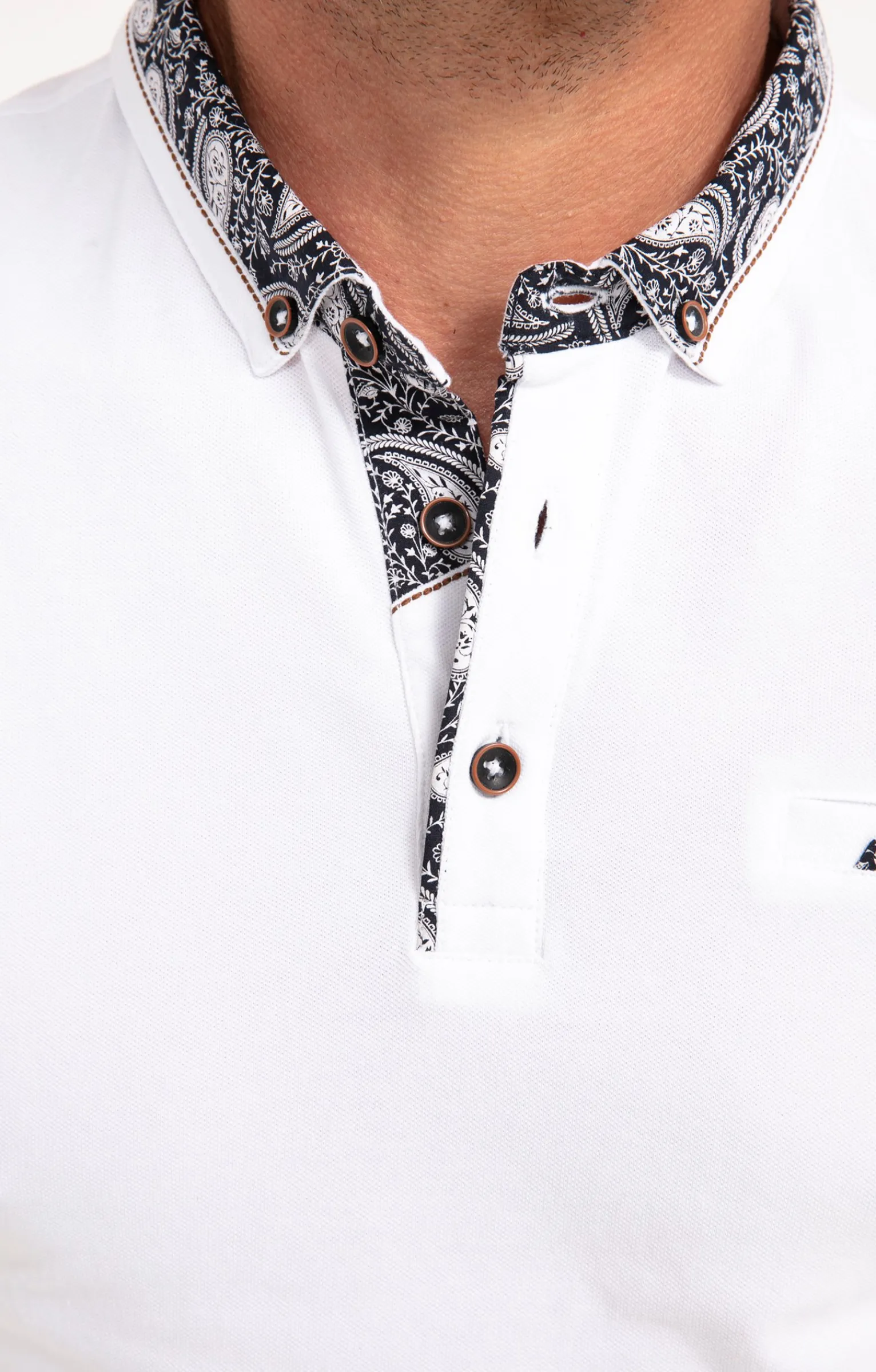 Polos & Tee-shirts<Armand Thiery Polo manches courtes Romantique - Blanc