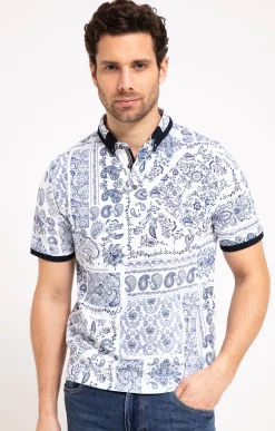Polos & Tee-shirts<Armand Thiery Polo manches courtes Spain - Blanc