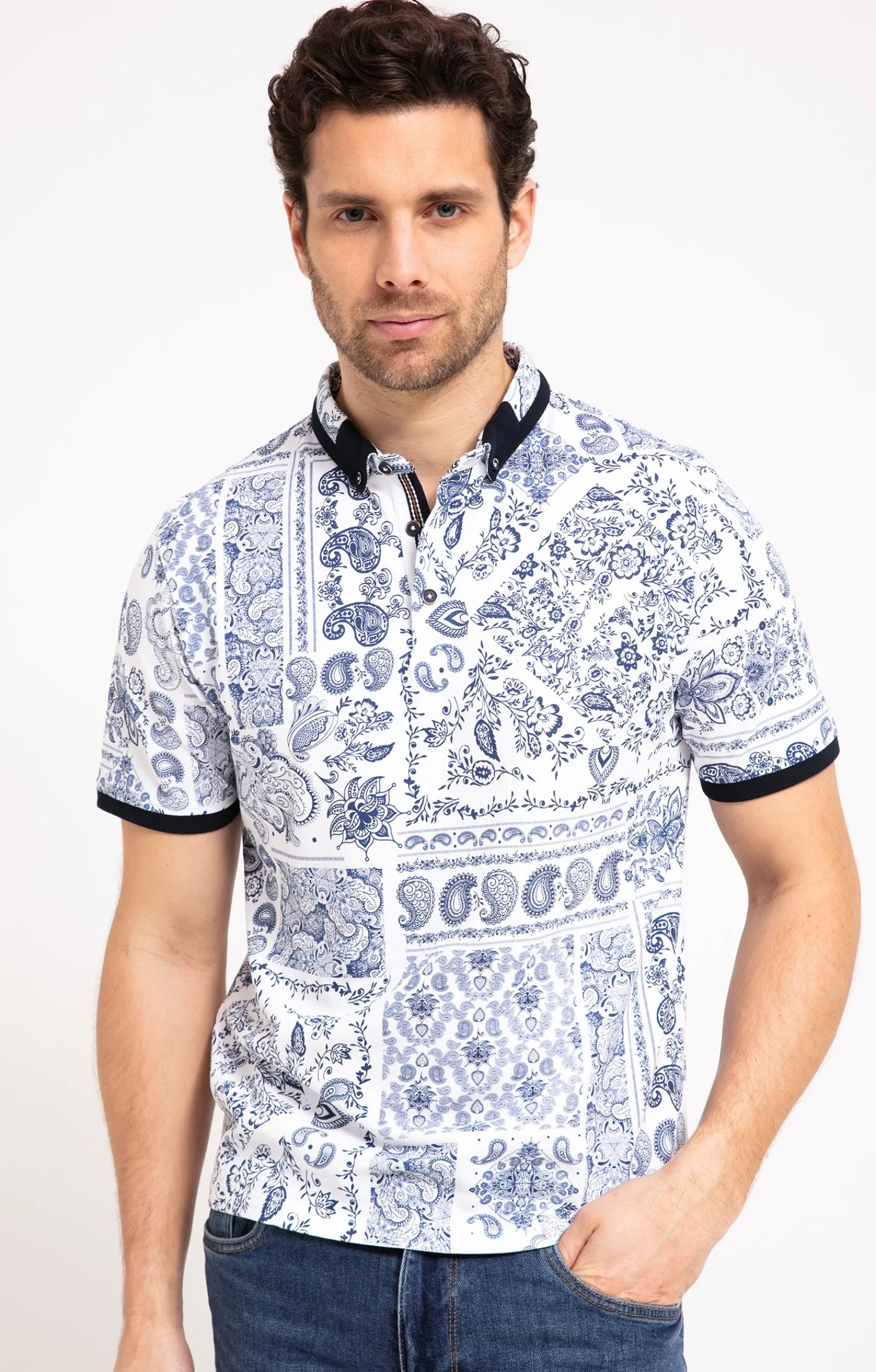 Polos & Tee-shirts<Armand Thiery Polo manches courtes Spain - Blanc