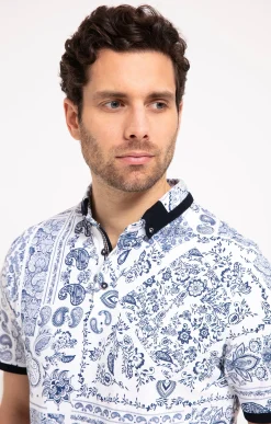 Polos & Tee-shirts<Armand Thiery Polo manches courtes Spain - Blanc